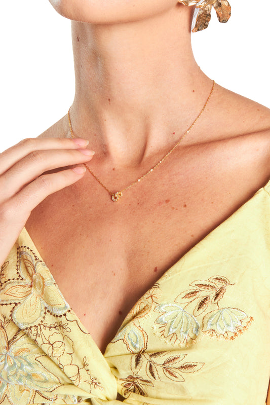 Collar de plata bañada