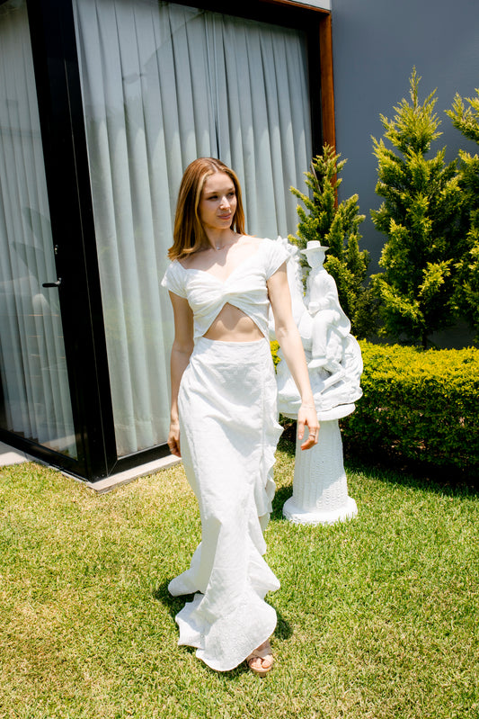 Vestido Hanadi Broderie Blanco Limited Edition