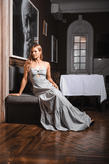 Vestido Julieta Lino Verde