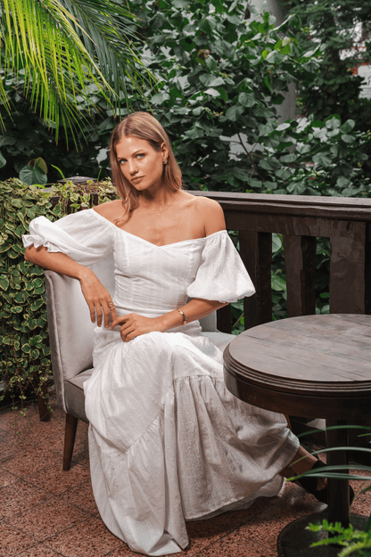 Vestido Brisa Broderie Blanco