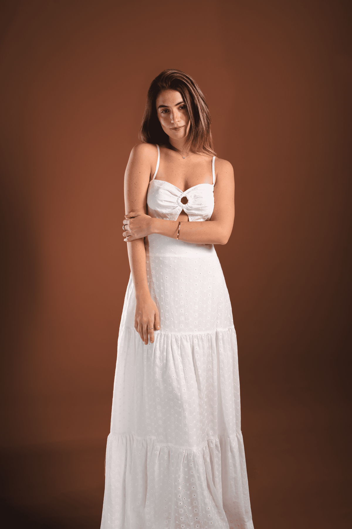 Vestido Julieta Blanco broderie