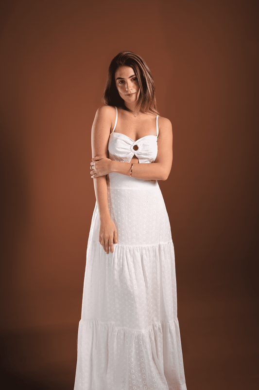 Vestido Julieta Blanco broderie