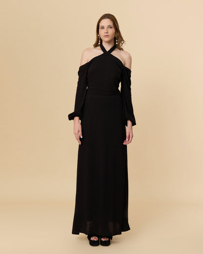 Vestido Largo Nerina Negro