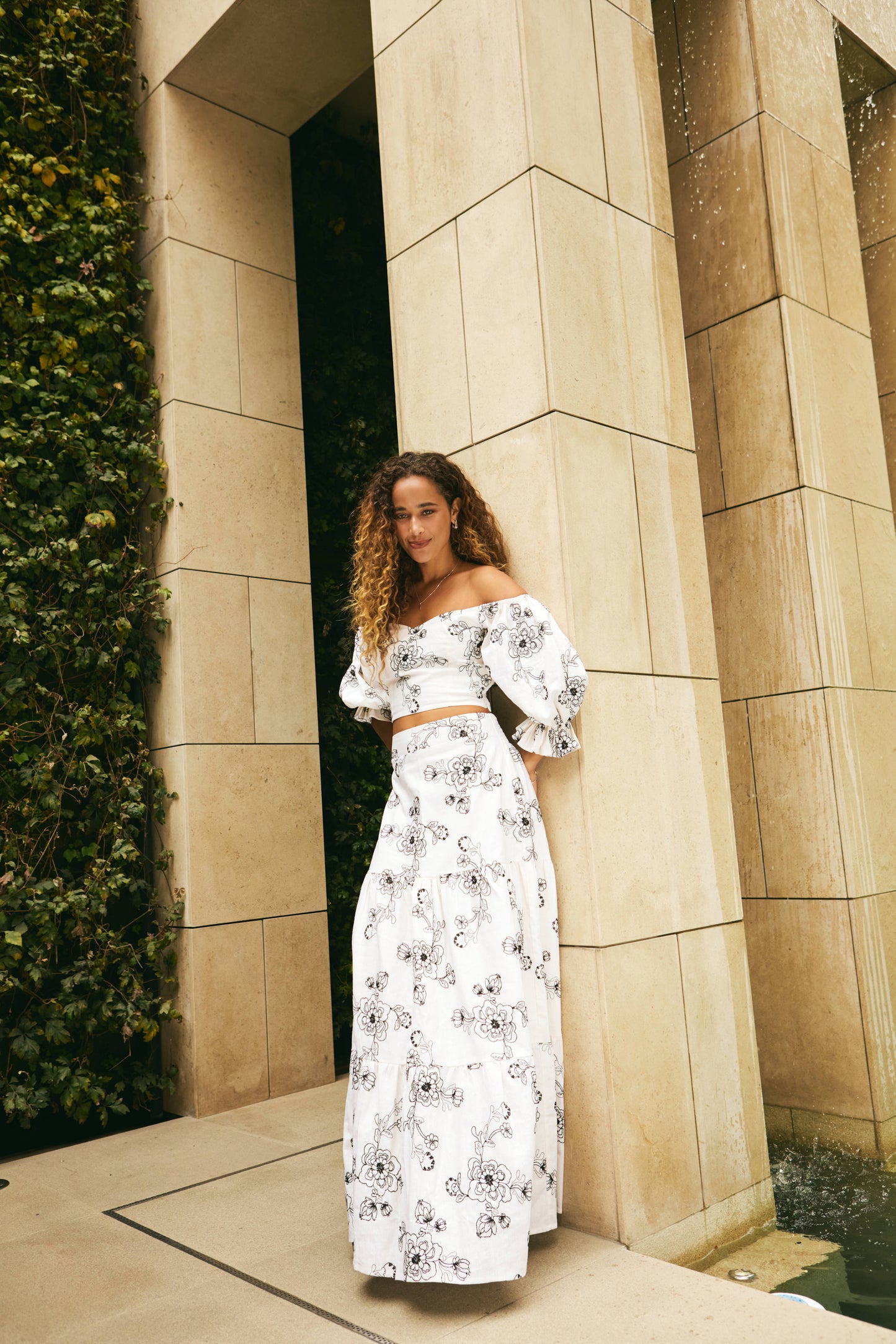 Set Fiora Floreado Lino Bordado Limited Edition