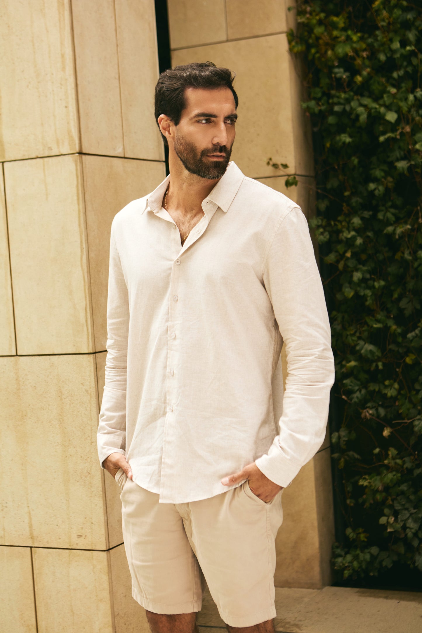 Camisa Thiago Beige