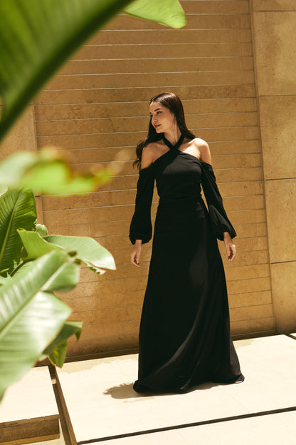 Vestido Largo Nerina Negro