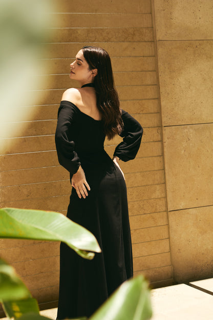 Vestido Largo Nerina Negro