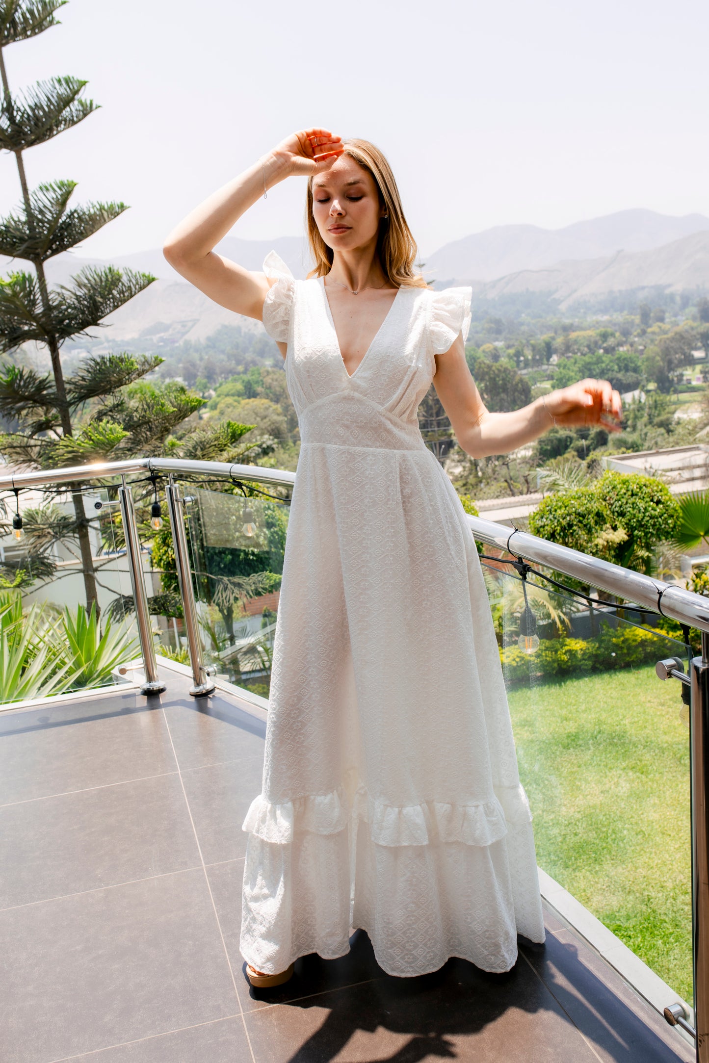 Vestido Nayla Broderie Blanco
