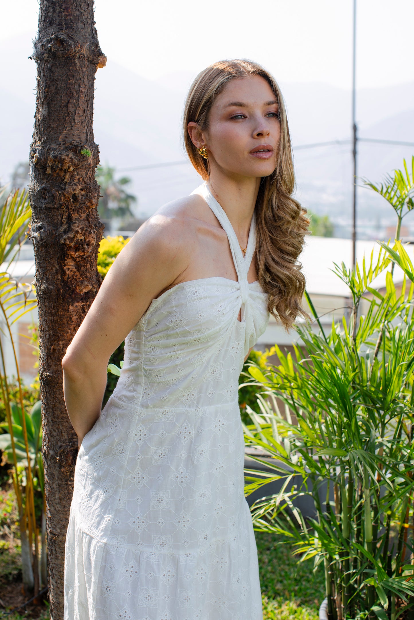 Vestido Lilia Broderie blanco