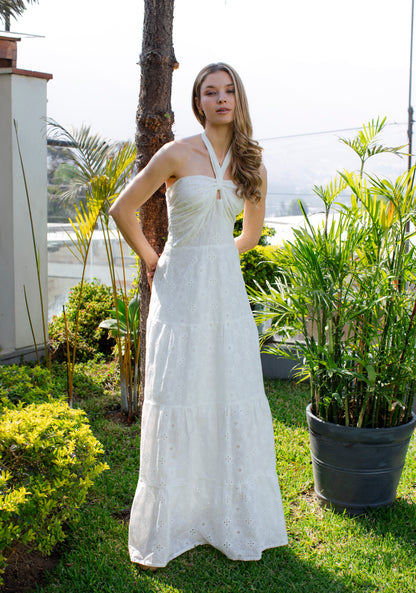 Vestido Lilia Broderie blanco
