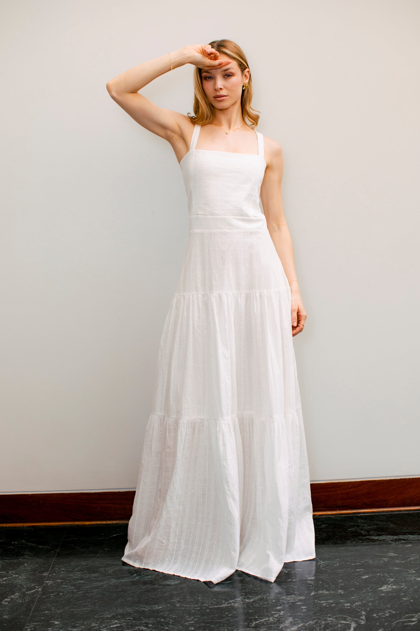 Vestido Isabel Broderie Blanco