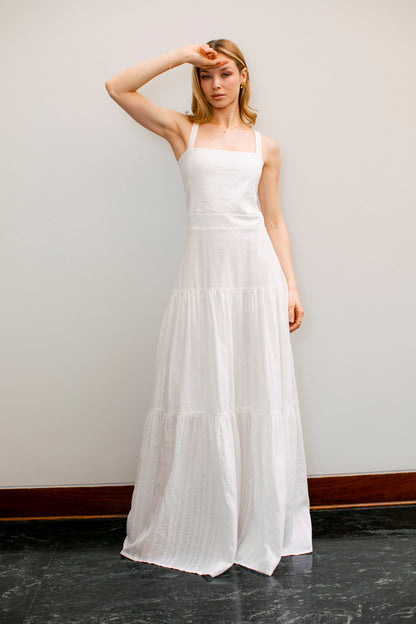 Vestido Isabel Broderie Blanco