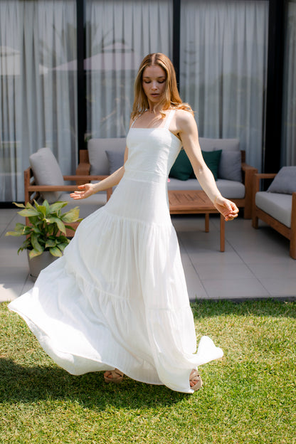 Vestido Isabel Broderie Blanco