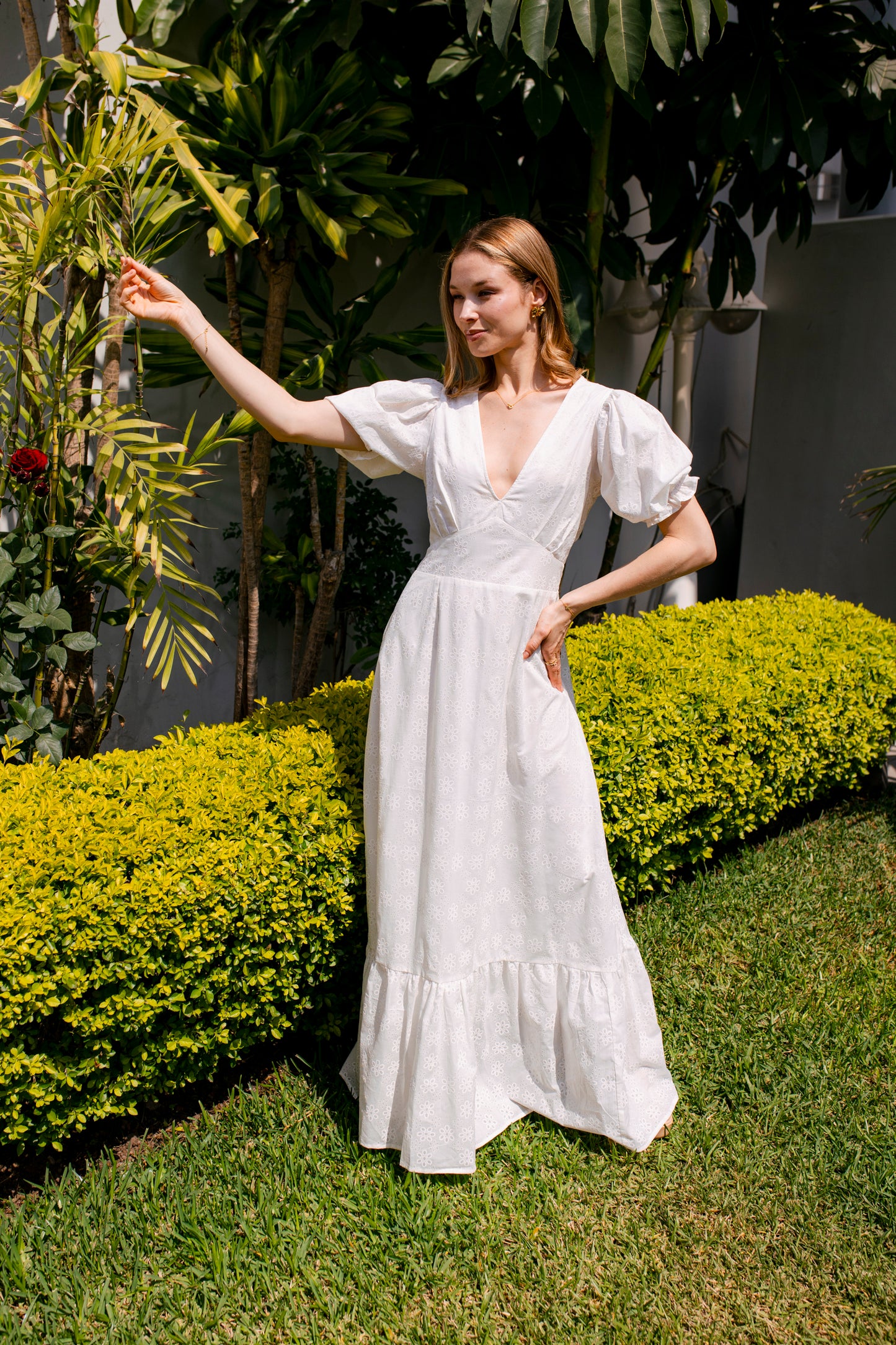 Vestido Mara Broderie Blanco