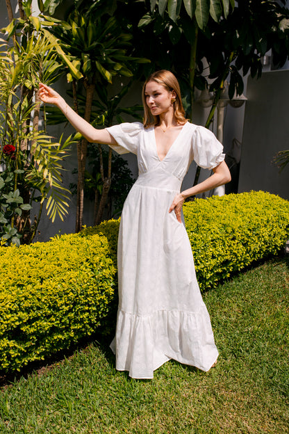 Vestido Mara Broderie Blanco